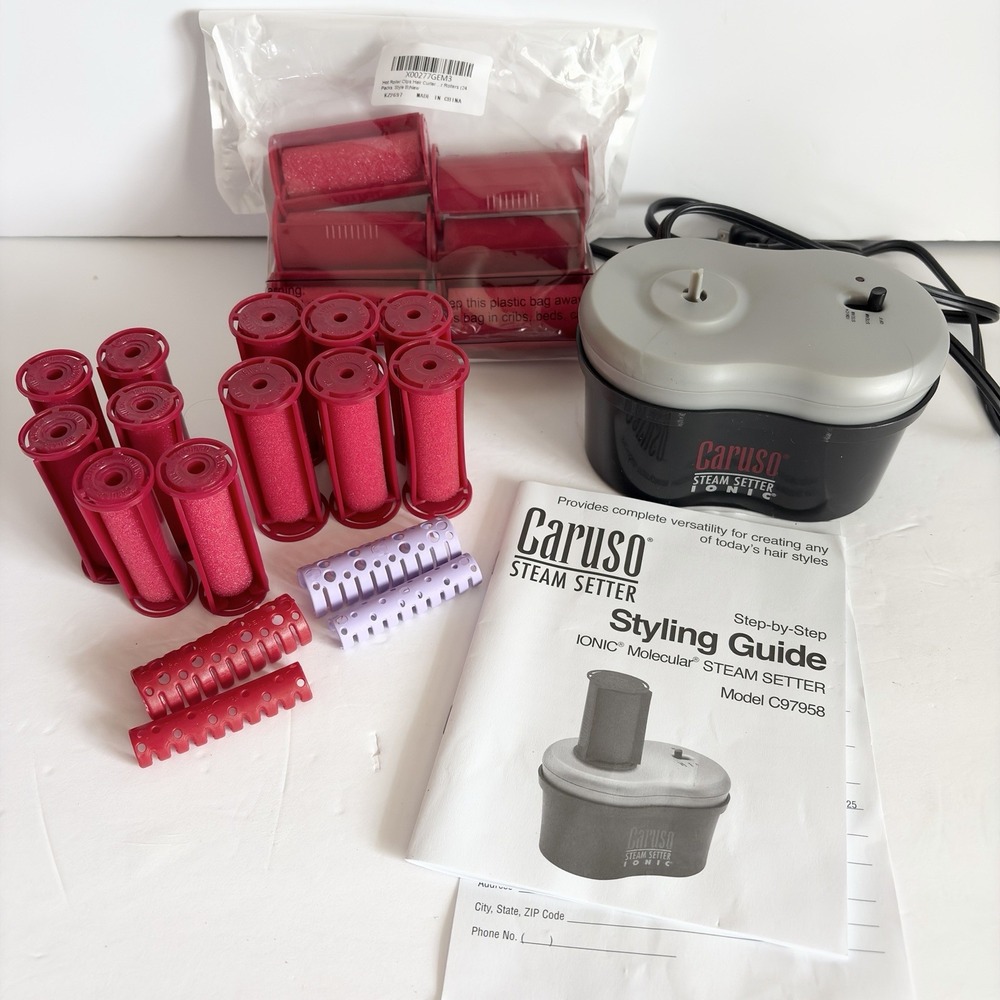 Caruso Steam Setter Ionic Molecular Hair Rollers C97958 18 Rollers Petite, S, M